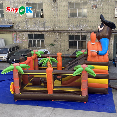 Navio pirata Sayok Commercial Bounce House Combo Bouncer inflável com escorrega