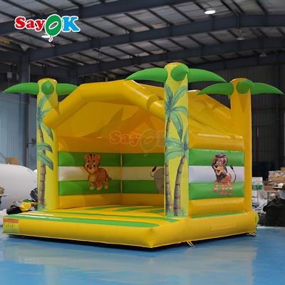 4m Crianças Inflável Bounce House Impressão Animal Inflável Criança Bouncer Pequeno Inflável Bouncy Castle