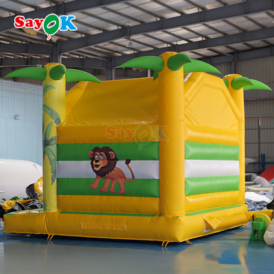 4m Crianças Inflável Bounce House Impressão Animal Inflável Criança Bouncer Pequeno Inflável Bouncy Castle