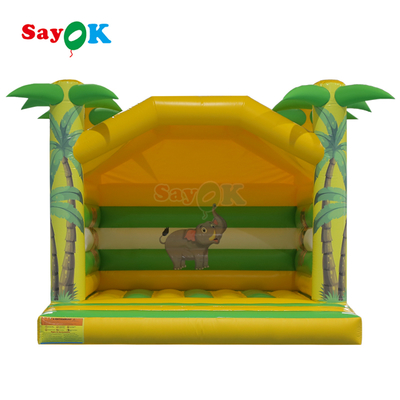 4m Crianças Inflável Bounce House Impressão Animal Inflável Criança Bouncer Pequeno Inflável Bouncy Castle