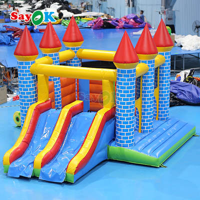 Castelo insuflável comercial Sayok em PVC, combo para eventos ao ar livre