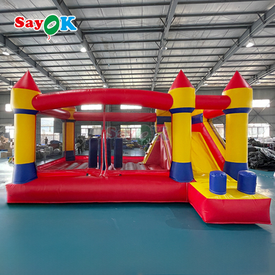 Combo Casa de Salto Comercial Lona com Escorregador