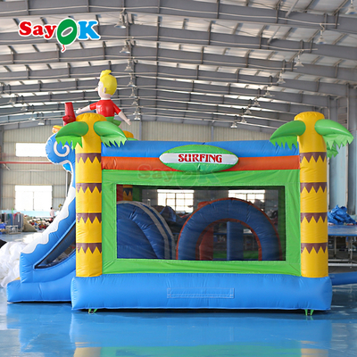 Sayok Surf temático inflável Bouncer Castle Commercial Bouncy Castle inflável combo para crianças