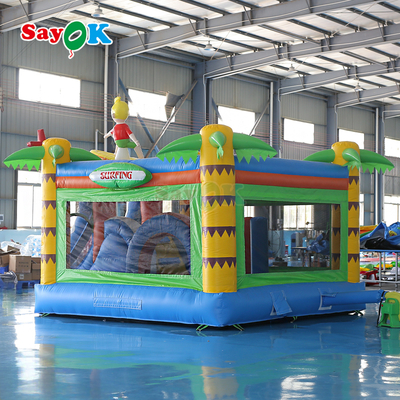 Sayok Surf temático inflável Bouncer Castle Commercial Bouncy Castle inflável combo para crianças