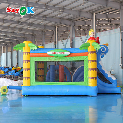 Sayok Surf temático inflável Bouncer Castle Commercial Bouncy Castle inflável combo para crianças
