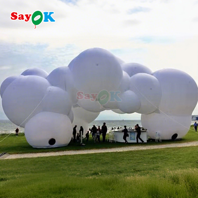 Tenda insuflável gigante com tema de nuvem Sayok Tendas infláveis para festas para eventos ao ar livre