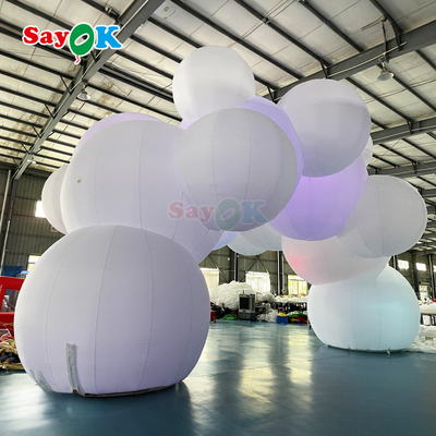 Tenda insuflável gigante com tema de nuvem Sayok Tendas infláveis para festas para eventos ao ar livre