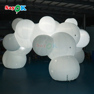 Tenda insuflável gigante com tema de nuvem Sayok Tendas infláveis para festas para eventos ao ar livre