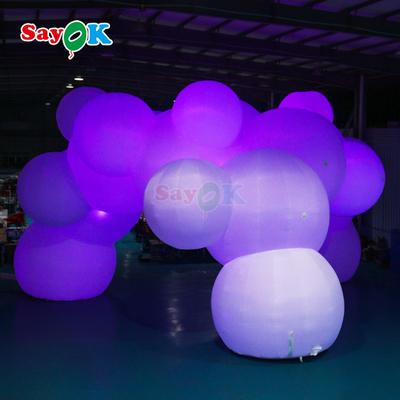 Tenda insuflável gigante com tema de nuvem Sayok Tendas infláveis para festas para eventos ao ar livre