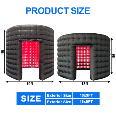 Cabine de fotos inflável 360 para eventos Aluguel comercial Personalizável