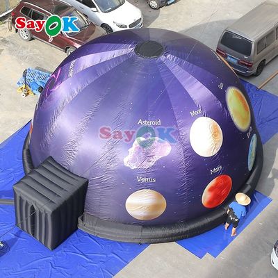 Instalação fácil Cúpula de Planetário Inflável resistente ao sol e à vento para eventos ao ar livre e escolas