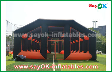 Casa inflável da barraca do ar da laranja inflável da barraca 20m da casa e de pano preto de Oxford para o evento exterior