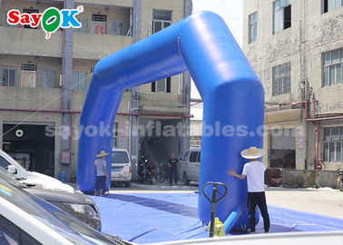 Arco inflável azul do medidor do PVC 9,14 x 3,65 do pórtico inflável para a propaganda do evento fácil de limpar