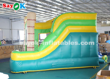 Slide inflável para crianças 4*3.5*3.5m Slide inflável de telhado de PVC com sopro para entretenimento