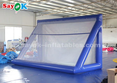 Porta de tiro exterior de encerado inflável durável inflável do PVC dos jogos dos esportes do objetivo do futebol