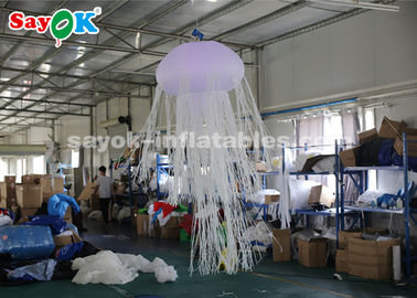 1.5m que incandescem com as 16 medusa de suspensão infláveis das cores para o negócio alugado