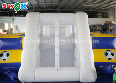 Passo de futebol inflável dos jogos infláveis infláveis gigantes dos esportes de encerado do PVC do futebol 8*5m