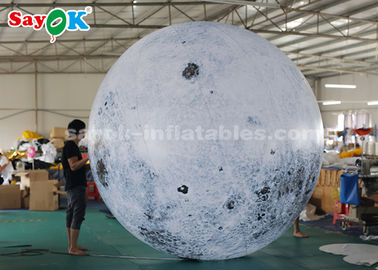 gigante de 3m que anuncia a bola inflável do globo da lua da decoração da iluminação