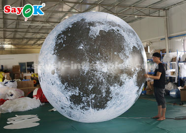 gigante de 3m que anuncia a bola inflável do globo da lua da decoração da iluminação