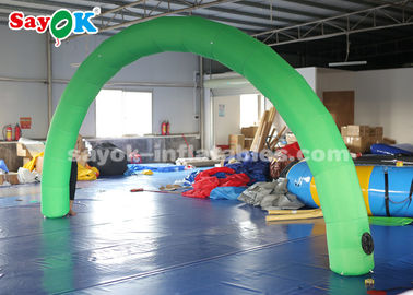 Arco inflável exterior/interno do arco inflável da raça da entrada com Logo Print Green Color