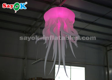 Incandescência inflável verde das medusa da explosão da decoração/parque de diversões da iluminação