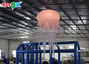 Incandescência inflável verde das medusa da explosão da decoração/parque de diversões da iluminação