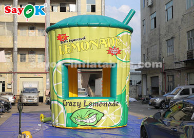 A melhor cabine inflável alta inflável do suporte de limonada do PVC da barraca 5m com o ventilador para o negócio