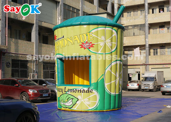 Tenda inflável 5m de altura PVC inflável stand de limonada Booth com sopro para negócios