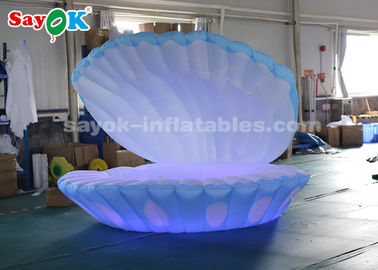 4mH iluminação colorida gigante Shell conduzido inflável para a decoração do casamento
