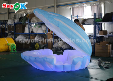 4mH iluminação colorida gigante Shell conduzido inflável para a decoração do casamento