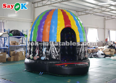Tenda de exterior inflável PVC lonas coloridas discoteca inflável Dome com luz led mágica CE SGS ROHS