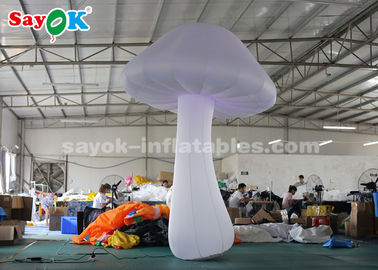 Pano de nylon cogumelo inflável branco de 3 medidores para a decoração da fase