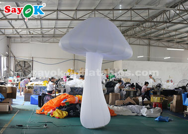 Pano de nylon cogumelo inflável branco de 3 medidores para a decoração da fase