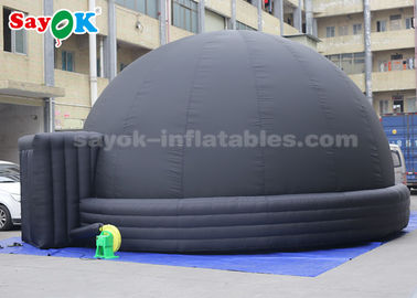 Barraca inflável preta da abóbada do planetário de 7 medidores para a exposição da ciência da educação da criança