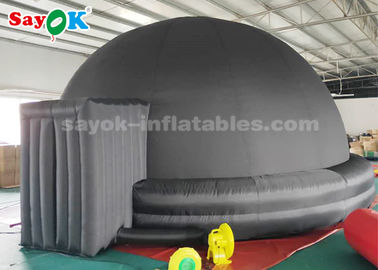 Barraca inflável da abóbada do planetário do preto 6m para o equipamento da educação escolar das crianças