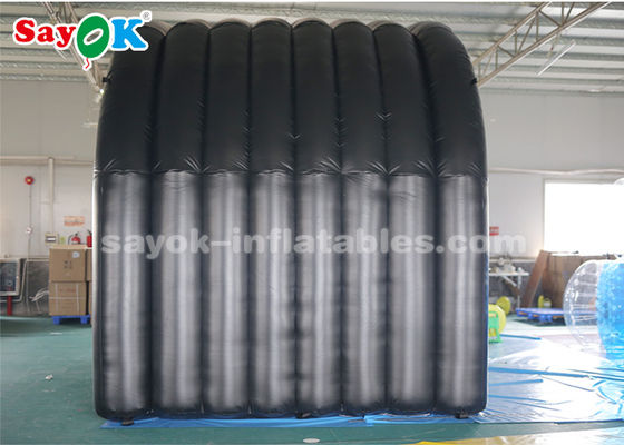 Tenda inflável personalizada entrada de túnel preto tenda de ar inflável para reuniões de esportes ao ar livre