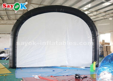 Vai da entrada inflável do túnel do preto da barraca do ar livre a barraca inflável do ar para a reunião de esportes exteriores