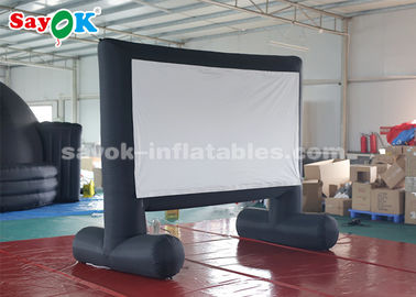 Tela de filme inflável portátil da tela video inflável com o ventilador de ar para o quintal/parques