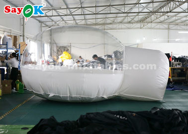 Barraca inflável da abóbada fora da barraca inflável branca do ar transparente para acampar/que viaja