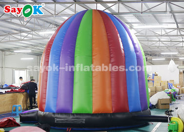 Vai a casa inflável colorida do salto da barraca do disco da barraca do ar do ar livre com o ventilador de ar para o parque de diversões