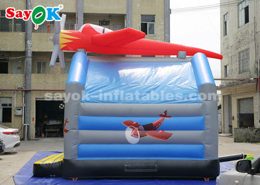 Slides infláveis de pára-quedas de 0,4 mm de lona de PVC Slide inflável de salto e deslizamento