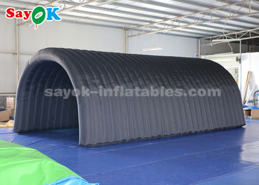 Tenda inflável exterior 210D Tecido Oxford Preto Tenda de túnel inflável para exposição / promoção