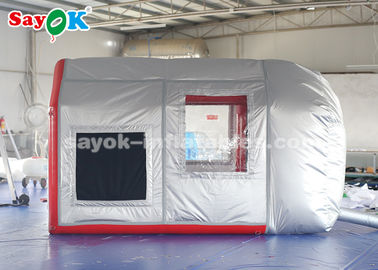 Tenda de automóvel inflável Tenda de ar inflável móvel para estacionamento de automóveis Estação de trabalho com sistema de filtro