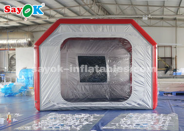 Tenda de automóvel inflável Tenda de ar inflável móvel para estacionamento de automóveis Estação de trabalho com sistema de filtro