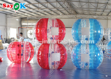Os jogos infláveis exteriores infláveis dos esportes dos jogos 1.5m TPU borbulham bola de futebol para crianças/adultos