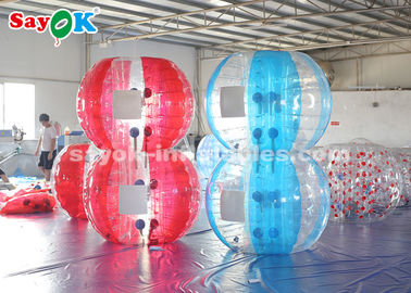 Os jogos infláveis exteriores infláveis dos esportes dos jogos 1.5m TPU borbulham bola de futebol para crianças/adultos