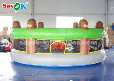 Jogos infláveis engraçados dos esportes dos jogos infláveis do gramado/toupeira humana inflável do soco A com ventilador de ar