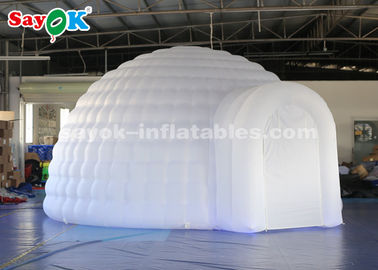 Barraca inflável inflável da abóbada do iglu da barraca 5m do globo com o ventilador de ar para o partido, casamento