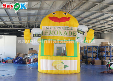 Cabine inflável da limonada da barraca do ar da barraca inflável do trabalho grande com mãos e ventilador de ar para o parque de diversões