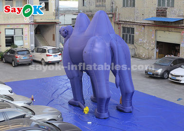 Escuro - personagens de banda desenhada infláveis azuis para a propaganda exterior/camelo inflável gigante